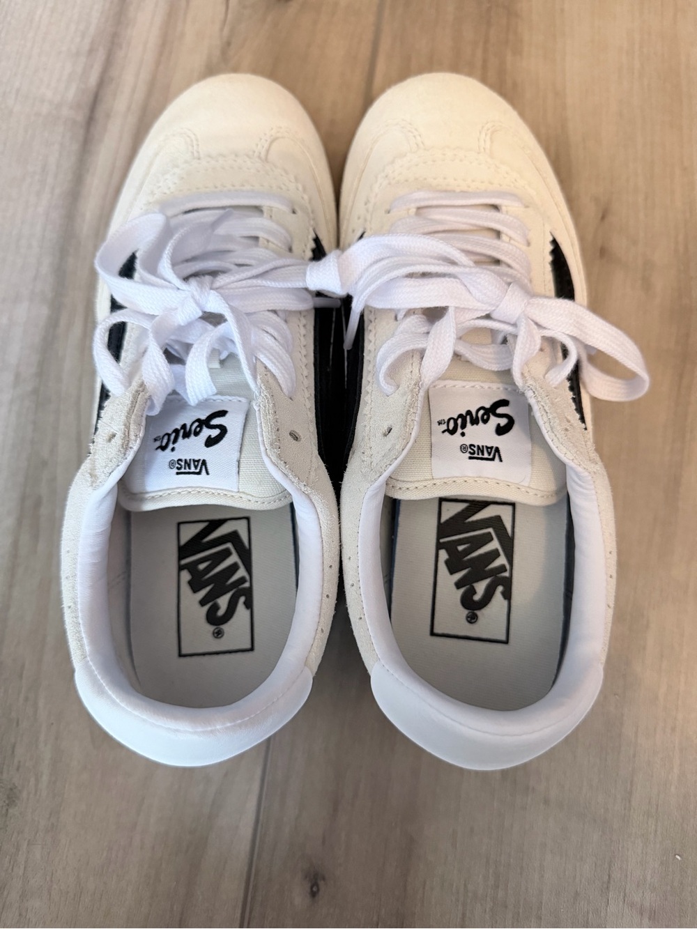 Vans Women’s Super Lowpro Suede Sneakers with Black Stripe - Picture 7 of 12